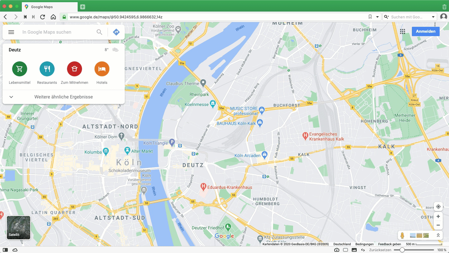 Google My Business Wettbewerber finden Schritt 1