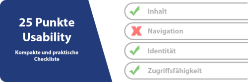 Praktische Website Usability Checklist mit 25 Punkten